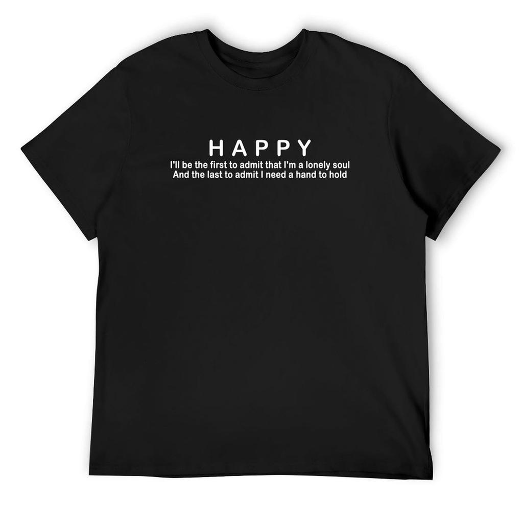 NF Happy White T-Shirt Oversized Boys Whites Basketball Graphic Tees Customs Design Your Own Mens T Shirts