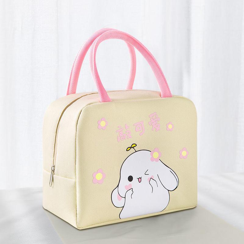 Lunch Bag Lunchbox Bag Handheld Cartoon Bento Bag Multifunctional Insulation Keep Cold Lunch Bag