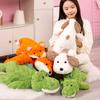 Cuscino decorativo animale coccodrillo peluche giocattolo bambola volpe sdraiata cane bambola bambola calmante per bambina