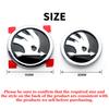 DCLR3 80mm/90mm/100mm ABS Samochodowy Przednia Pokrywa Silnika Klapa Bagażnika Emblemat Naklejka dla Skoda Octavia 3 2 A5 A7 Combi Visions Enyaq RS iV Deriv Kodiaq