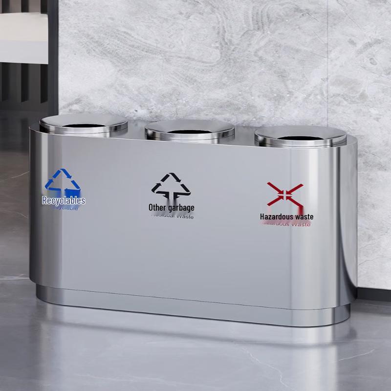 MX-T32 Stainless Steel Square Hotel Trash Can