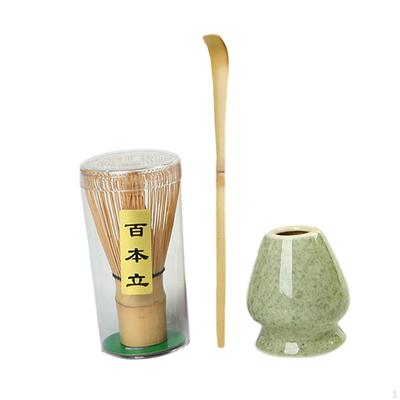 Japanese Matcha Set Modern Tea Utensils Accessory Bamboo Whisk, Ceramic Whisk