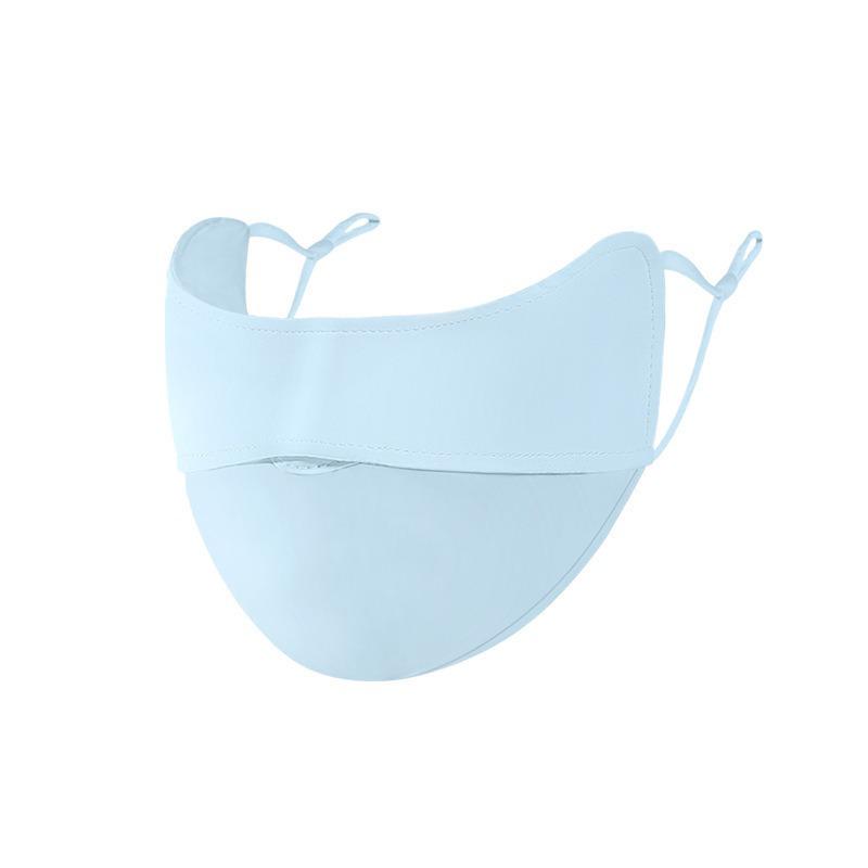 Women's 3D Seamless Sunscreen Mask - Ice Silk, Breathable, UV-Resistant, Eye Protection