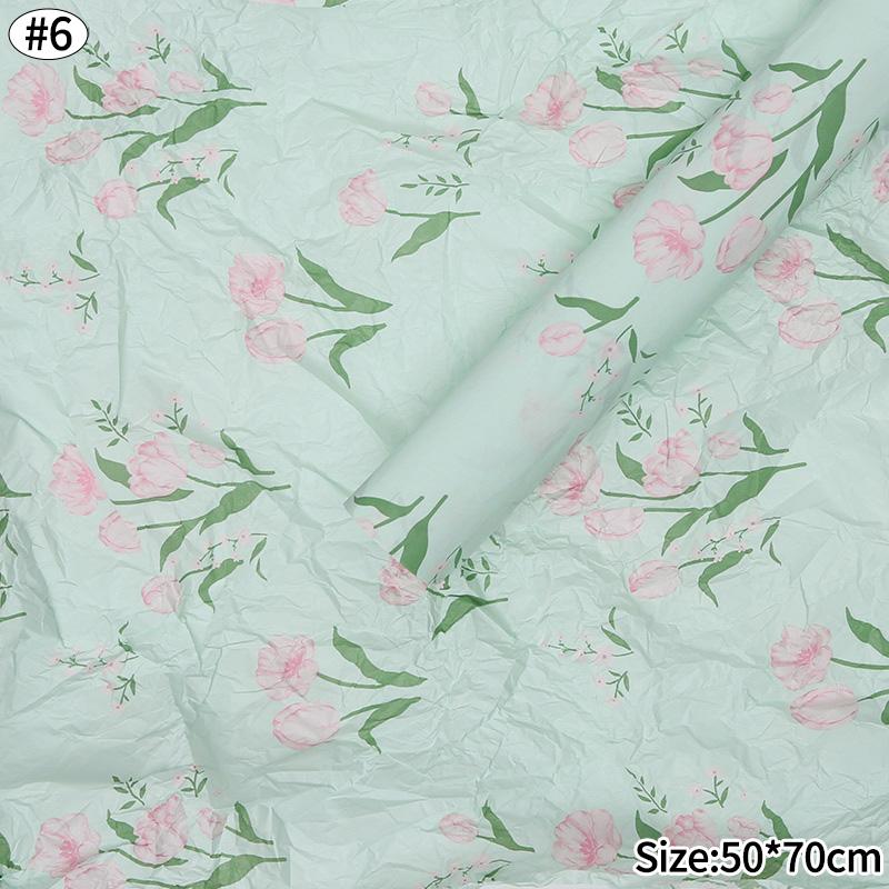 10Pcs Pink Bowknot Sydney Paper Hand-Kneaded Paper Cotton Paper Bouquet Flower Wrapping Paper Small Present Packaging Paper
