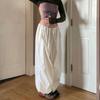 New Loose Streetwear Casual Baggy Joggers Pants Wide Leg Drawstring Low Waist Cargo Sweatpants Womens Hippie Trousers 704