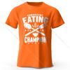 Herren T-Shirt mit Aufdruck 100% Baumwolle Übergroßes T-Shirt mit auffälliger Grafik für Damen Sommeroberteile Foodie Streetwear