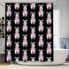 Unique Gothic Horror Shower Curtain Spooky Skull Halloween Decor Bathroom Set Creepy Psycho Killer Art Dark Aesthetic Room Divid