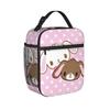 Sugar Rabbit Sugarbunnies Insulated Lunch Bags Thermal Bag Lunch Container Cartoon Tote Lunch Box Bento Pouch School Picnic