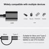 OTG Converter Cable Stable Output Universal Quick Transmission Mini Plug Play USB Type-C