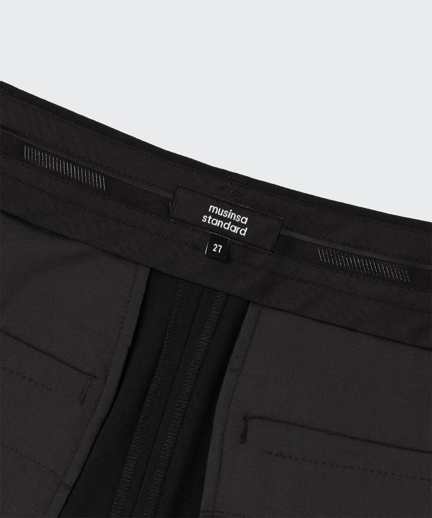 MUSINSA STANDARD MUJER Pantalones Ligeros de Falda para Mujer [Negro]