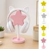 3D Printed Headphone Stand, Star Shape Headset Holder, Earphone Stand with Cable Holder, Flexible Headrest with Solid Base for All Headphones Size