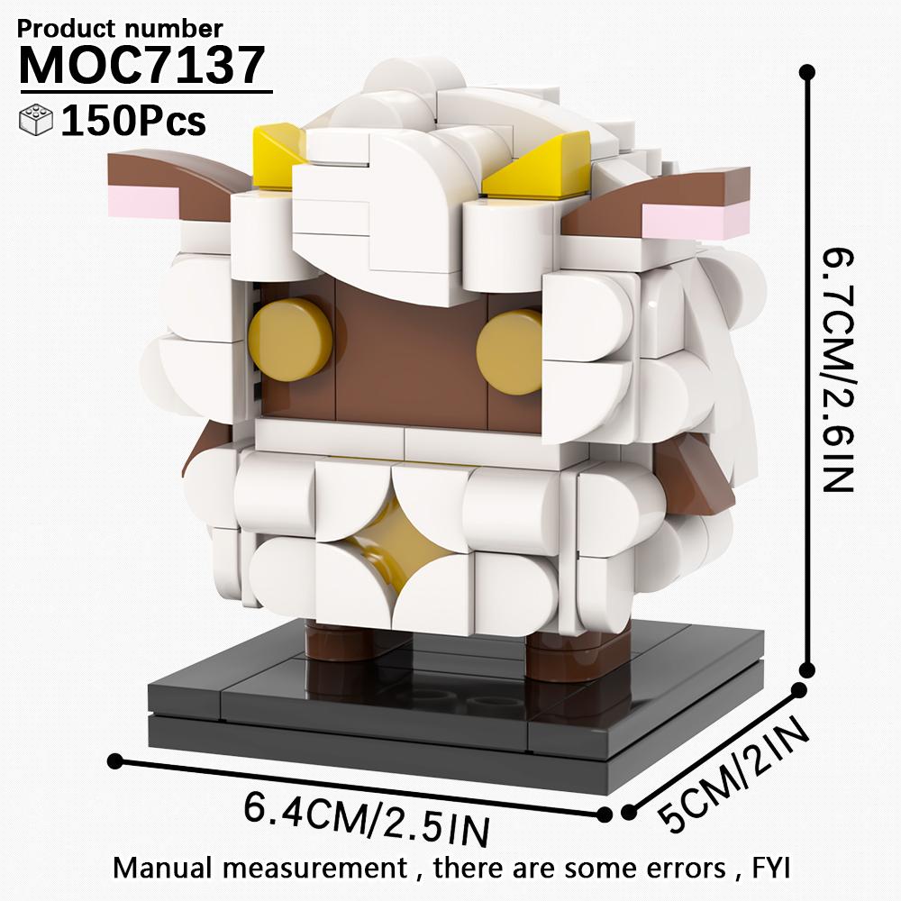 MOOXI Tier-Serie MOC Baustein Panda Tiger Katze BrickHeaded Ser Modell Erwachsene Baustein Kinder Lernspielzeug Für Kinder Geschenk