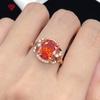BELLA BOX Fenda Zircon Network Red Live New Product Hollow Out Temperament Group Set With 18K Rose Gold Open Ring For Women
