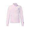 Tennis Series Stand Collar Long Sleeve Pullover Solid Color Sweatshirt Women Sweatshirt A11W613220F-PU