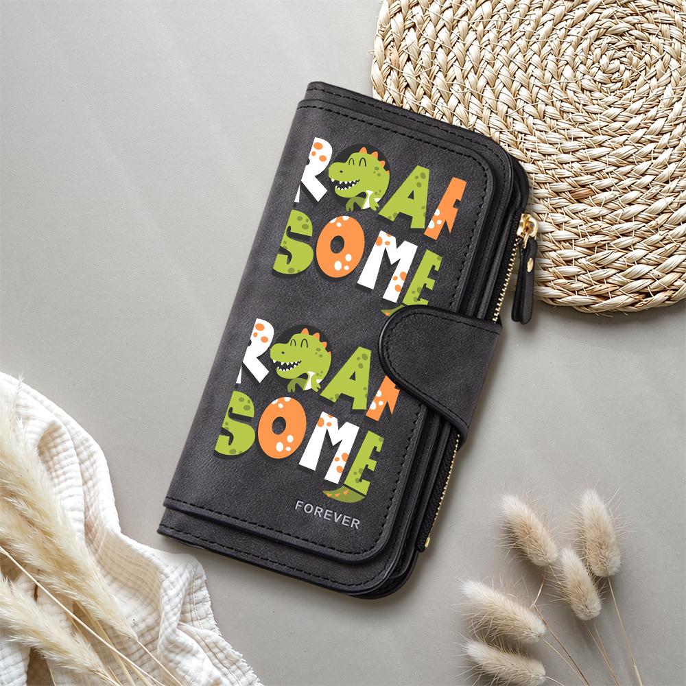 Roarsome Dinosaur Cute Wallet Fashion Long Purse Casual Card Holder
