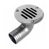 Marine Hardware 316 Stainless Steel 32MM/38MM Doats Floor Deck Cockpit Drain Scupper One-piece Curved Floor Drain