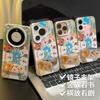 Full Screen Dog Mirror Holder Suitable for Apple 17 Pro Mobile Phone Case iPhone15/16 Colored Silver 13 Cute 14 Hard