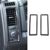 2X Armaturenbrett Seite Luftausströmer Rahmen Abdeckung Zierleiste für Dodge RAM 2010-2017 Carbonfaser
