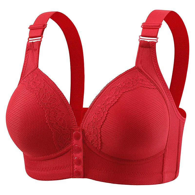 Steelless Nursing Underwear Gathers Sexy Front Buckle Vest Women's Seamless Large Size Postpartum Maternity Bra