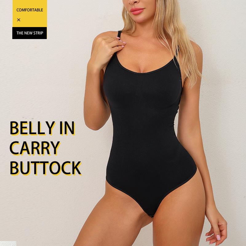 Flarixa Sömlös Shapewear Body med Magkontroll Korsett Kvinnor Hela Kroppen Formare Tanga Bekväm Smalnande Mage Underkläder