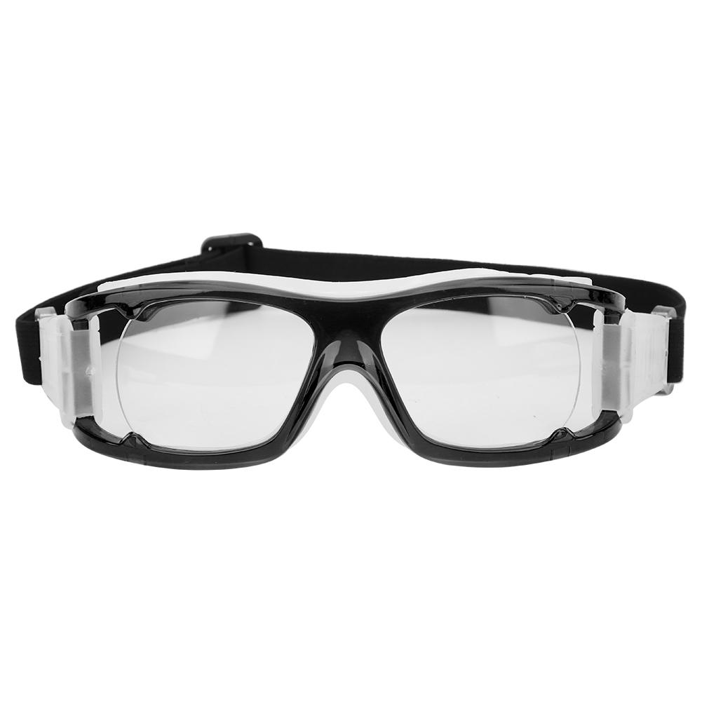 Outdoor Sport Training Sicherheitsbrillenrahmen Schutzbrille für Radfahren Fußball Basketball Üben schwarz