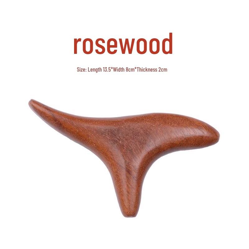 Triangular Wooden Foot Massager Stick for Acupressure Therapy and Gua Sha