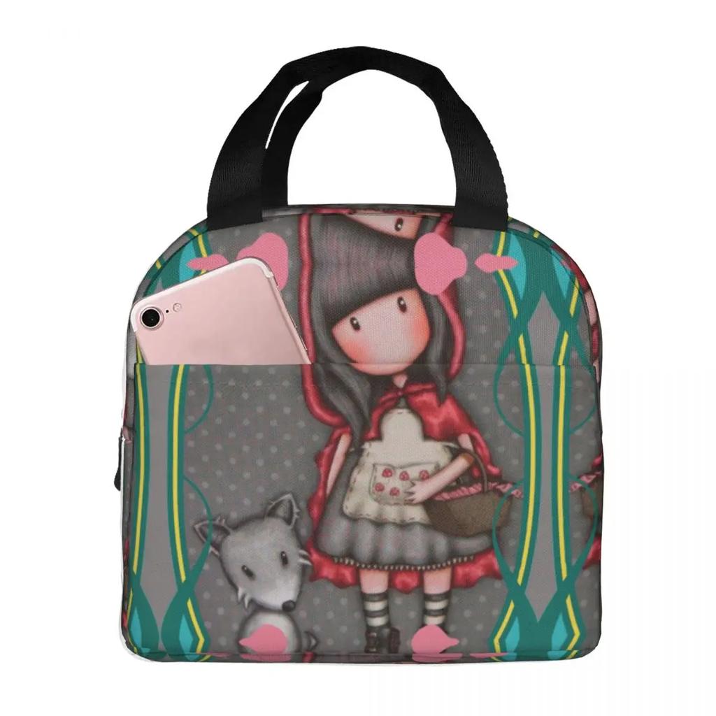 Isolierte Lunchtaschen Bento-Box Tragbare Lunch-Tasche Auslaufsichere Picknicktaschen Kühltasche Thermotasche für Frau Studentin