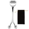 Face Ridged Roller Alloy Facial Acupuncture Roller Dual Head Promote Absorption Lifting Massager