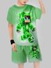 Roupa Infantil de Verão Casual Camiseta de Manga Curta com Estampa 3D Roupas para Meninos