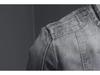 Veste de moto en denim rétro slim fit de style européen pour homme