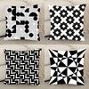 Geometry Black And White Pillow Case Elegant Couple Home Living Room Bedroom Decorative Rectangle Pillowcase Sofa Cushion Cover