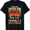 Red Panda Human Costume Halloween Red Panda T-Shirt