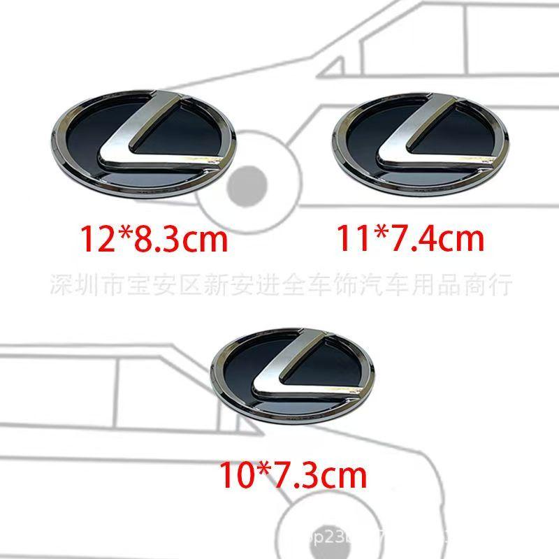 Aufkleber für den Ersatz der Frontgrill- und Heckklappenembleme (10-16 cm) für Lexus GS GX IS LS LX NX RX RX270 Ct200h IS250 ES 220D IS300 WU5