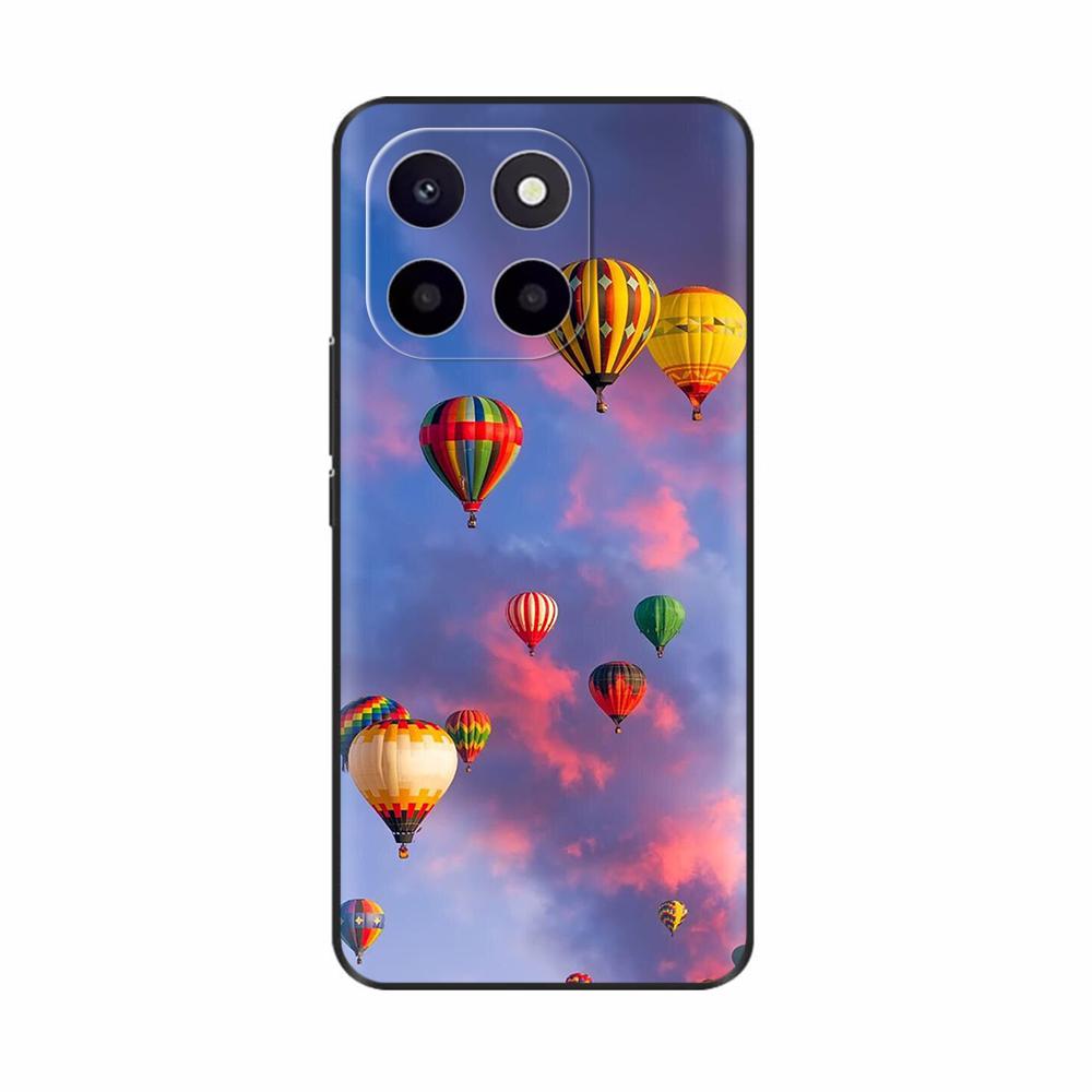 For Honor X6c Case Cute TPU Silicone Phone Cases For Honor X6c Back Cover HonorX6c X 6C Printed Flower Soft Silicon Coque Fundas