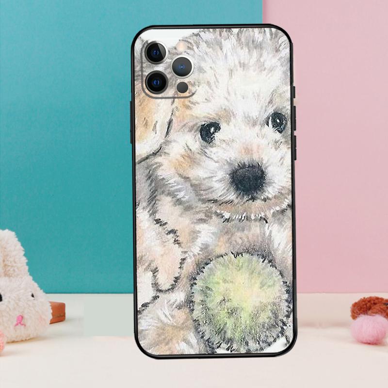 Bichon Frise Dog Puppy Phone Case For iPhone 17 Air 16 15 14 13 12 11 Pro Max 12 13 mini 15 16 Plus 16e Cover Coque
