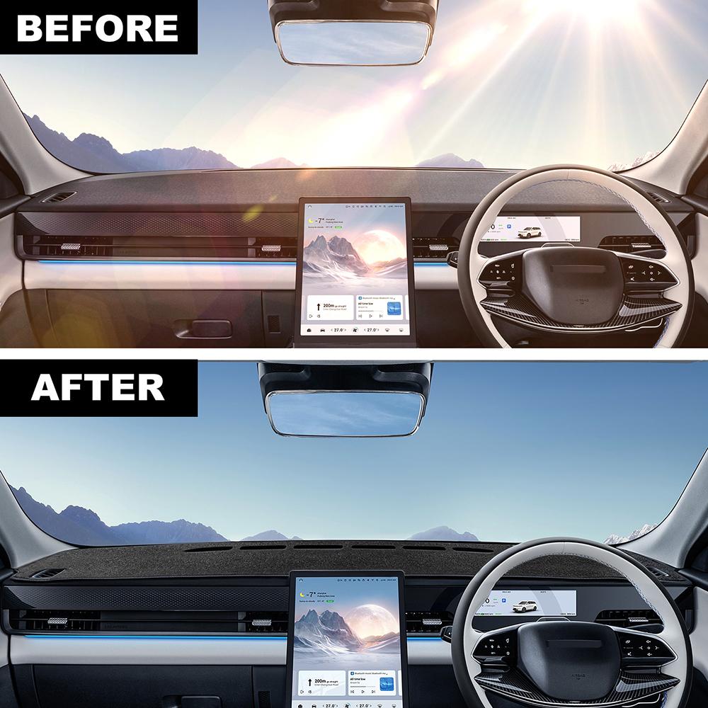 Premium Velvet Dashboard Sun Shade Pad For Chery JAECOO J5 2025-2026 Car Instrument Panel Anti-Glare Mat Accessories