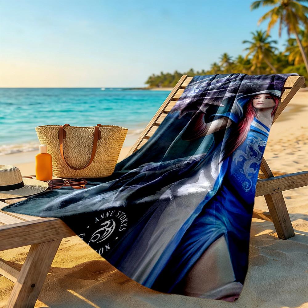 Gothic Style Beach Towel Soft Durable Quick-Dry Comfortable Lightweight