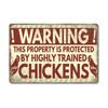 Chickens Tin Signs Metal Vintage Poster Rooster Hens Eggs Retro Plaque Wall Stickers Painting for Farm Door Home Decor