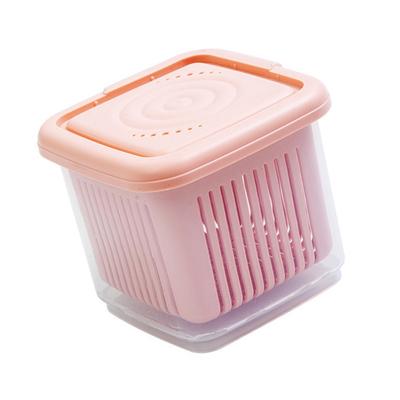 Stackable Vegetable Storage Box Sealing Box Removable Drain Basket Food Storage Container With Lid Durable