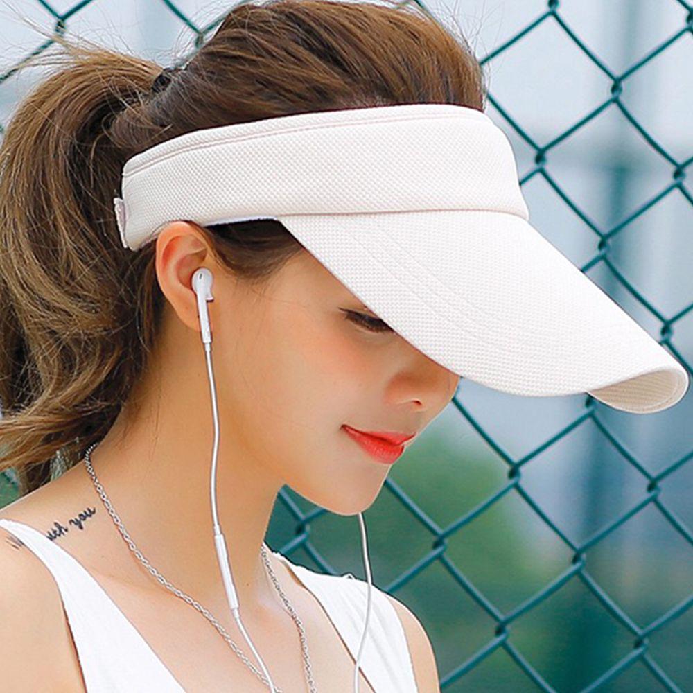 Tennis Hat Visors Sun Hat Summer Unisex Wide Brim Outdoor KTB