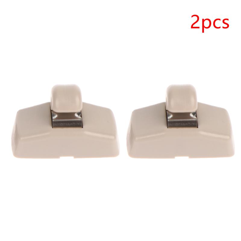 2Pcs Sun Visor Hook Clip Bracket Hanger Compatible Interior Visor Clip Hook Clip Bracket Replacement Car Accessories