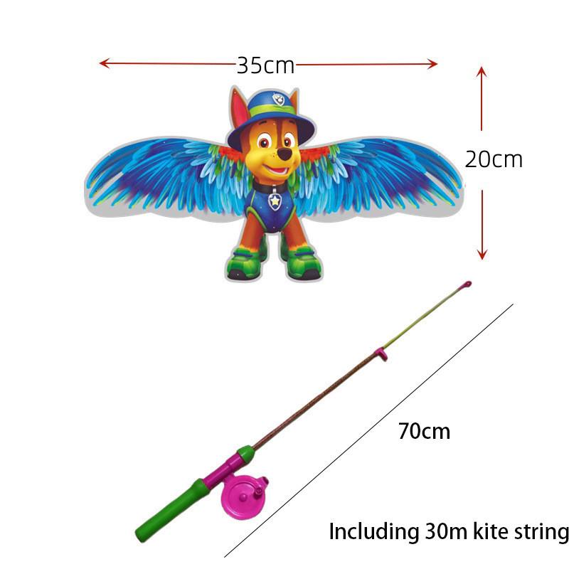 New Plastic Swallow Goldfish Children's Hand-held Wing Fluttering Cartoon Kite 35cm Dynamic Butterfly