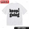 Unisexs Trend Classic TShirt Keep Going Distressed Print 100 Cotton Tee Stylish Bold Tshirts Tees Unisex Norway Portrait Tops