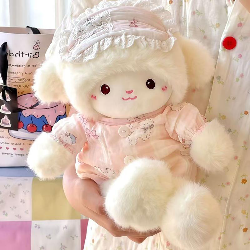 1Pcs Cute Angel Sheep Plush Toy - A Girl'S Birthday Gift - Hugging Doll, Soft Sleep Companion Doll