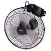 KODEN Industrial Factory Round Automatic 3 Airflow Aluminum Easy To Fan, Fan, Mini, 25cm, Wall-Mounted, Space-Saving, Black, 360° Movement,