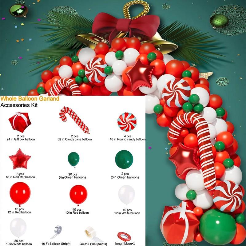 Merry Christmas Decoration Balloons Suit Christmas Theme Balloon Arch Garland Set Xmas Navidad New Year Gift Party Decor