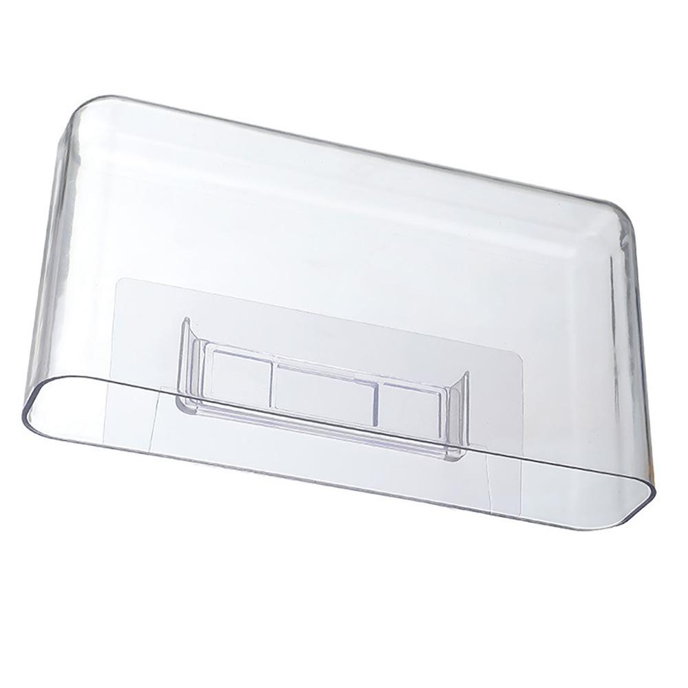 Transparante Wandhouder voor Afstandsbediening Plastic Wandmontage Organizer Kleefbare Opbergbak Slaapkamer