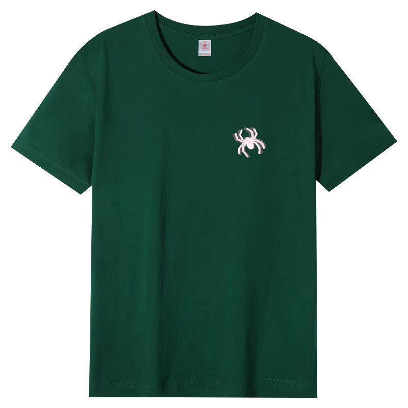 Camiseta Feminina de Algodão Manga Curta Mulheres Solta Moda Tops Manga Média Verão Casual Camiseta Verão