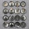 Resin Black Patterned Coat Buttons Versatile Suit Suit Buttons Men'S And Women'S Round Clothes Woolen Coat Buttons