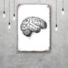 brain Funny Bar Metal Sign Retro Plaque Vintage Sign Alcohol Drinker Pub Club Man Cave Kitchen Wall Decoration